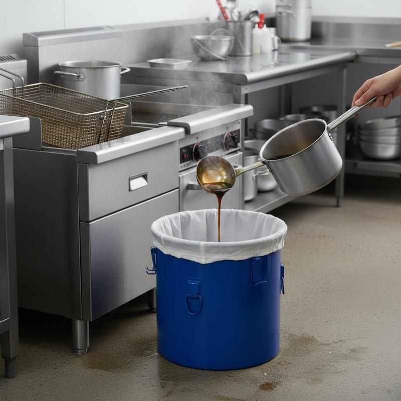 Commercial Kitchen Oil Disposal - حاوية تخلص من الزيوت من الفولاذ