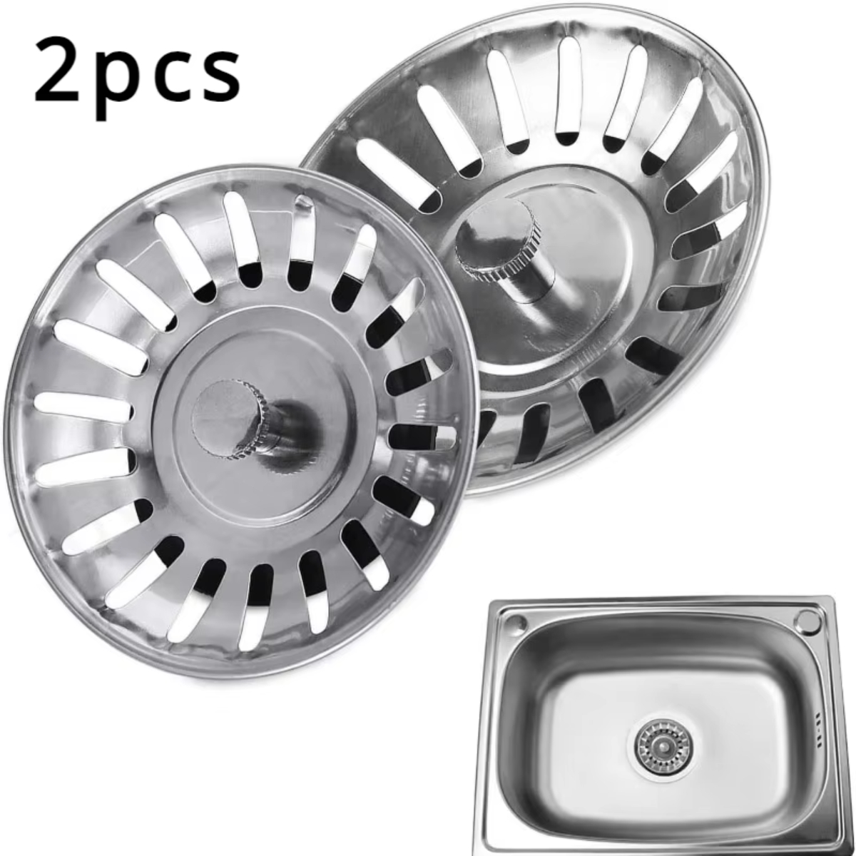 Commercial Kitchen Sink - 2/3 قطعة مصفاة حوض المطبخ سدادة