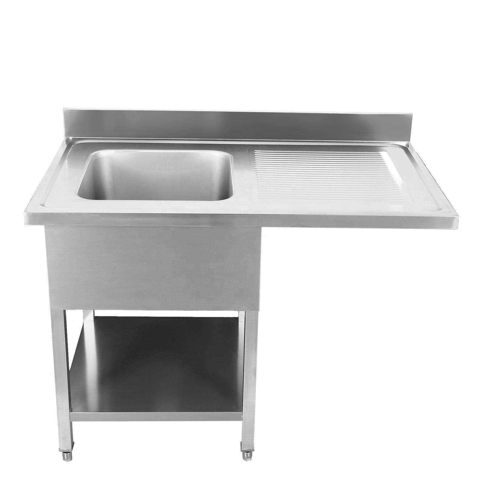 Commercial Kitchen Sink - طاولة عمل من الفولاذ المقاوم للصدأ