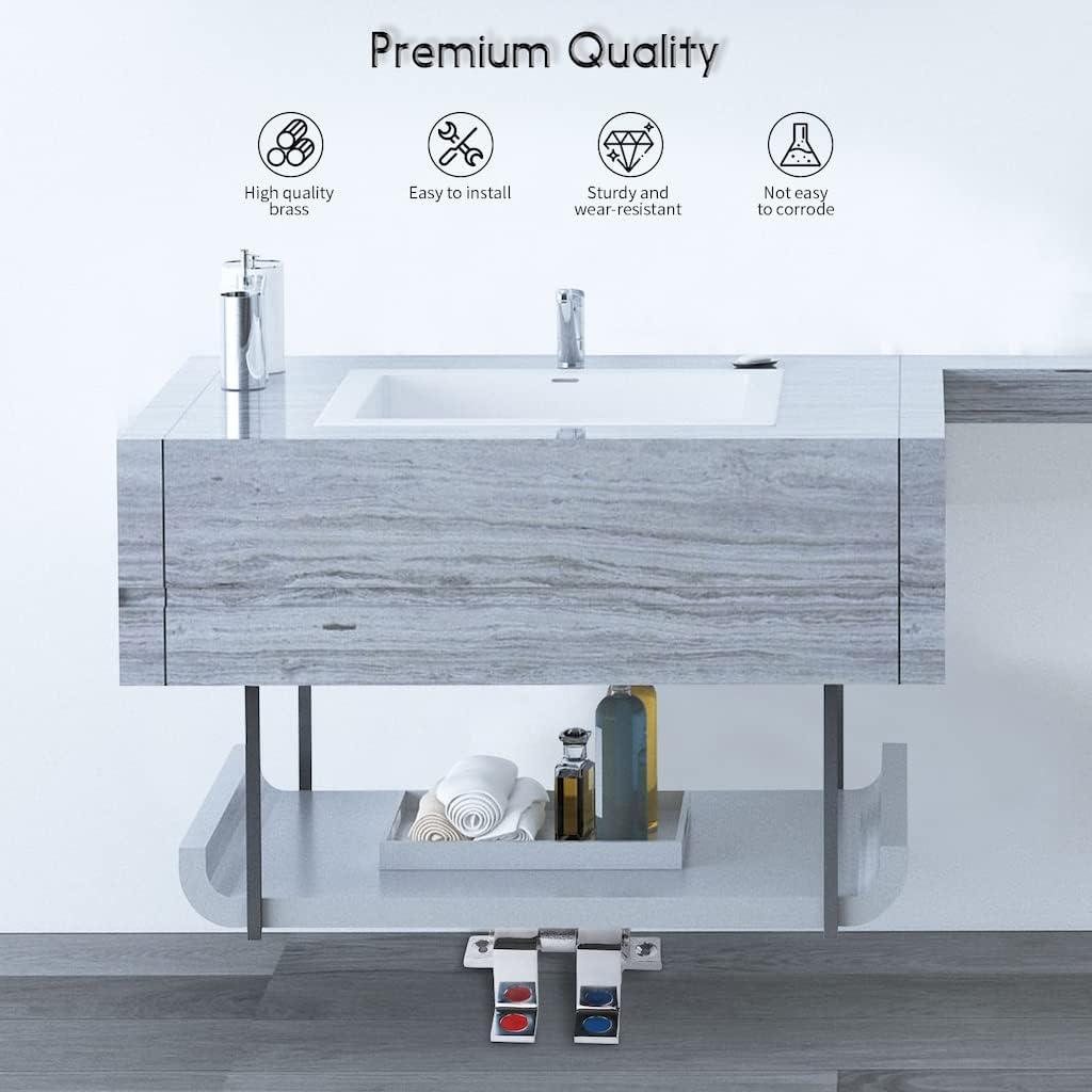 صمام دواسة نحاسي بمقبضين للماء - مراجعة Commercial Kitchen Sink وسعره