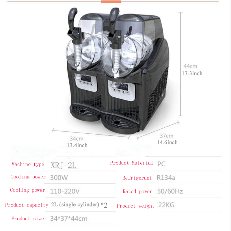 ماكينة سلاش تجارية بسعة 1/2 جا - مراجعة Slushy Machine وسعره