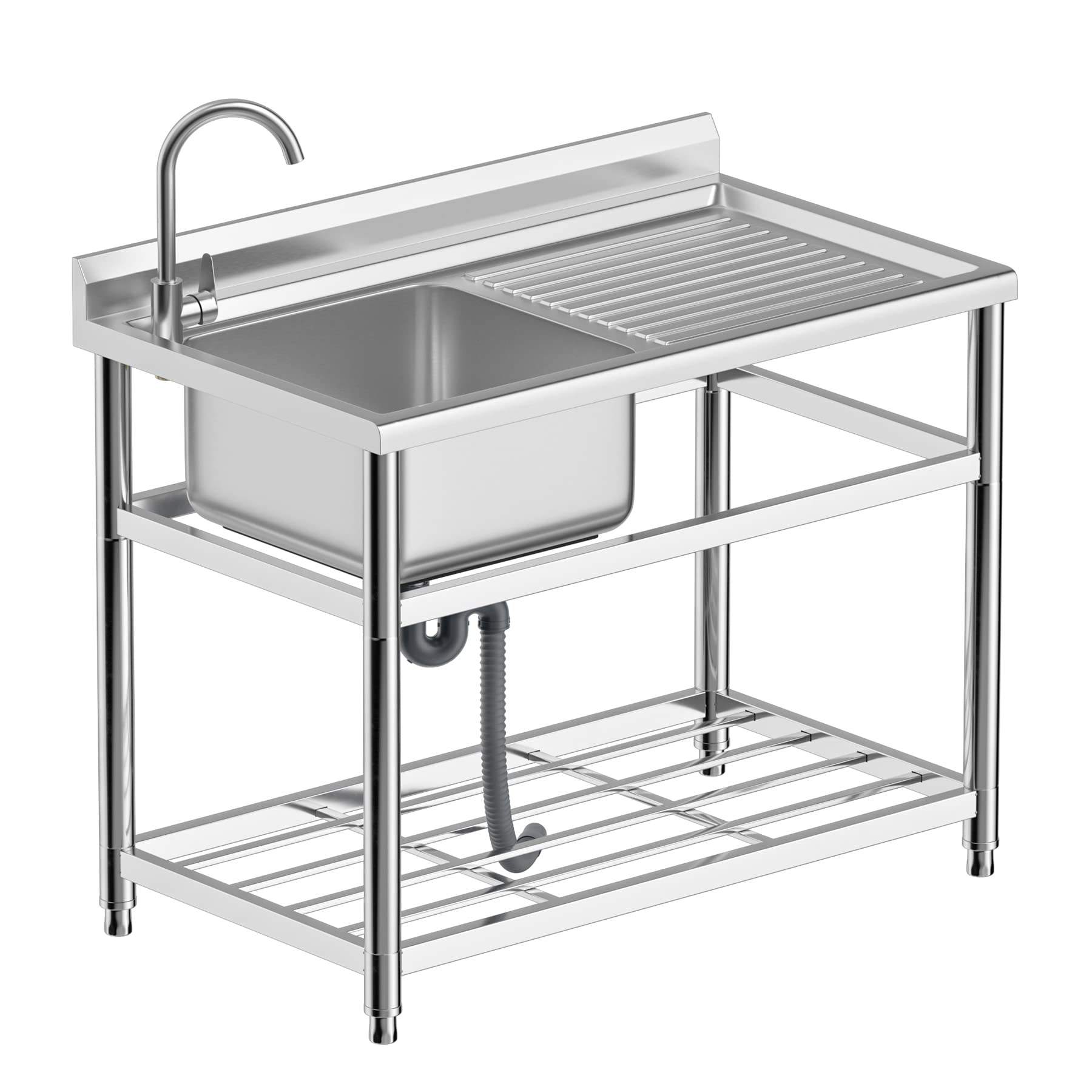 حوض مطبخ تجاري من الفولاذ المق - مراجعة Commercial Kitchen Sink وسعره