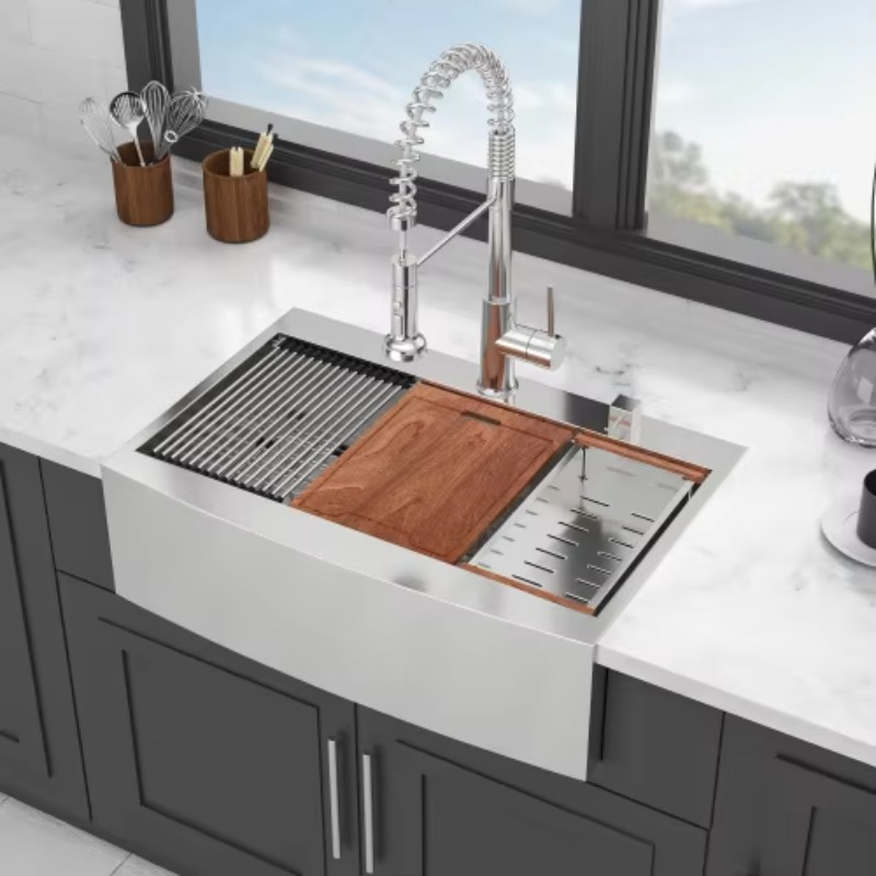 حوض مطبخ تجاري شديد التحمل من  - مراجعة Commercial Kitchen Sink وسعره