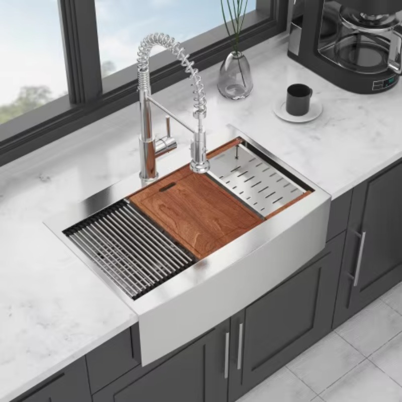 حوض مطبخ تجاري شديد التحمل من  - مراجعة Commercial Kitchen Sink وسعره