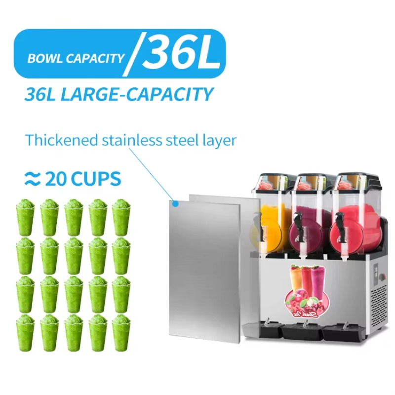 آلة سلاش تجارية أوتوماتيكية، س - مراجعة Slushy Machine وسعره