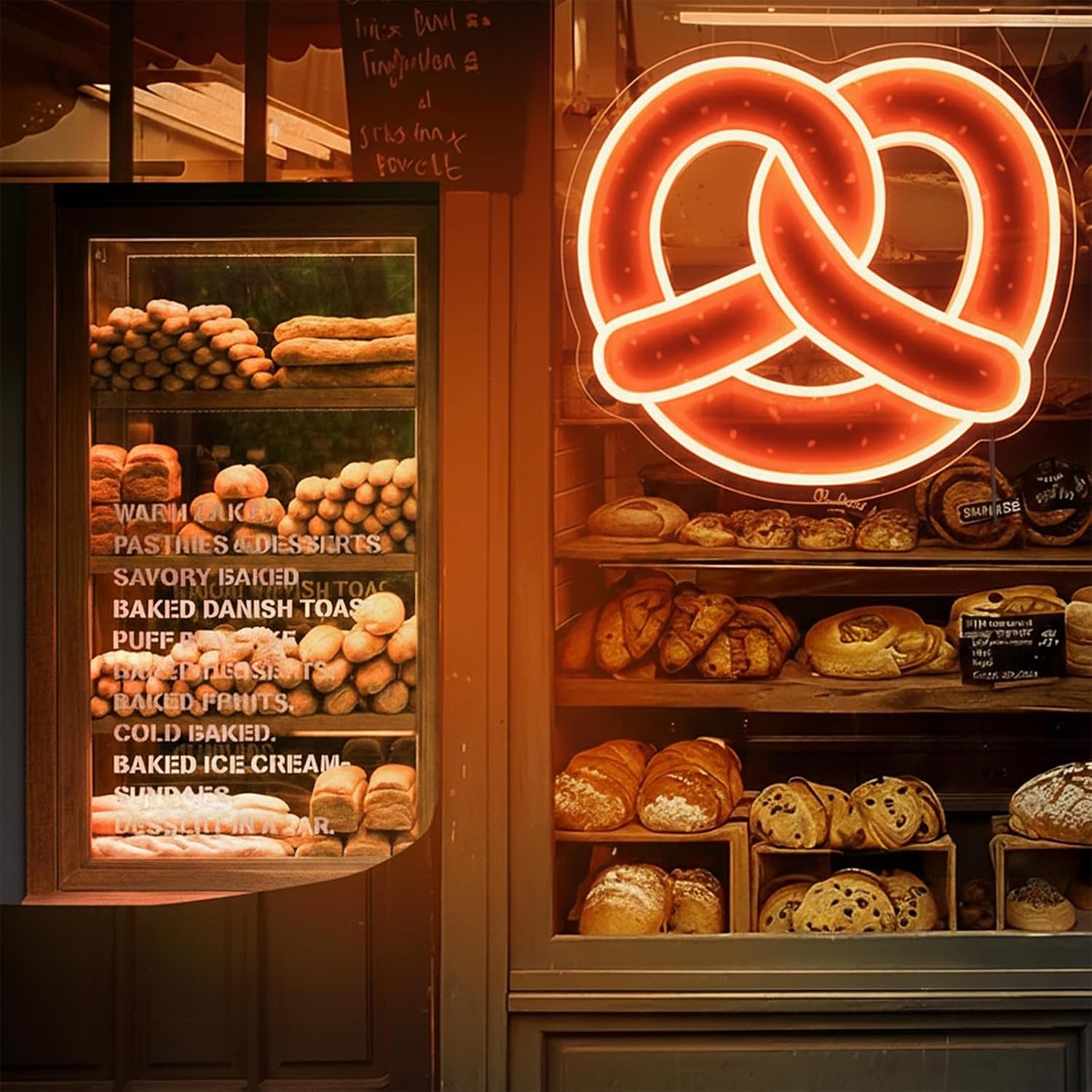 لافتة نيون على شكل بريتزل تعمل - مراجعة Commercial Kitchen Light وسعره