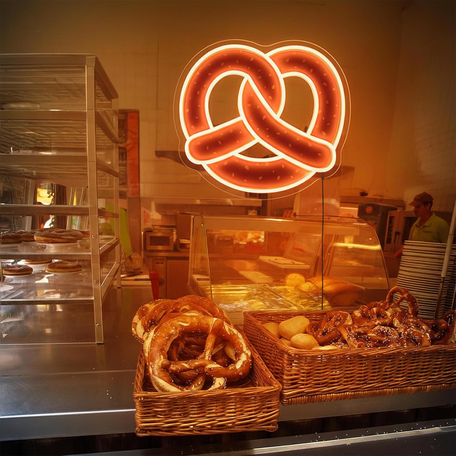 لافتة نيون على شكل بريتزل تعمل - مراجعة Commercial Kitchen Light وسعره