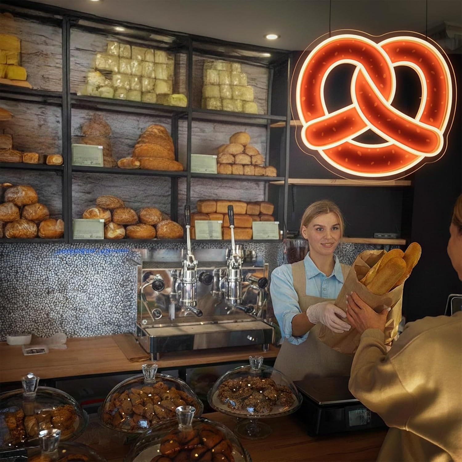 لافتة نيون على شكل بريتزل تعمل - مراجعة Commercial Kitchen Light وسعره