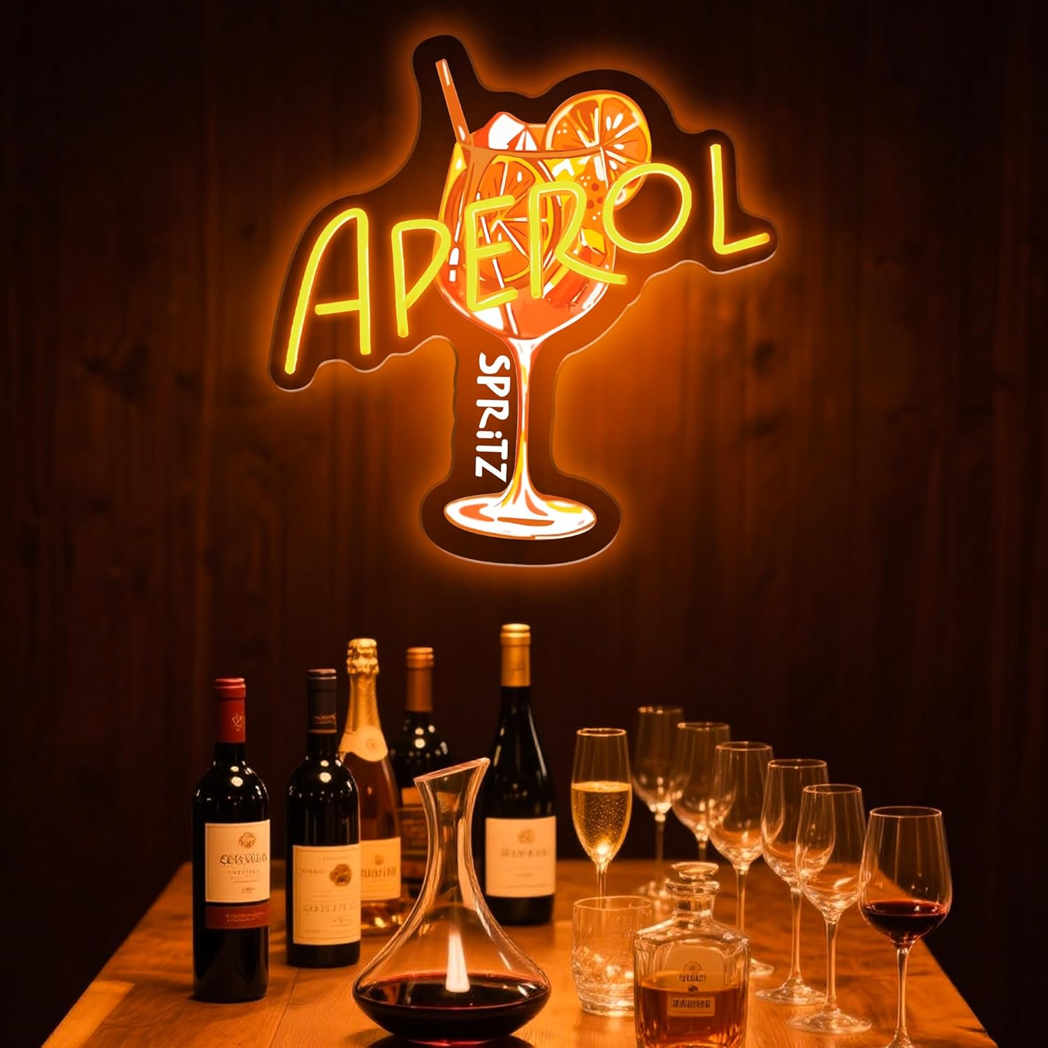 Aperol Spritz النيون LED كوكتي - مراجعة Commercial Kitchen Light وسعره